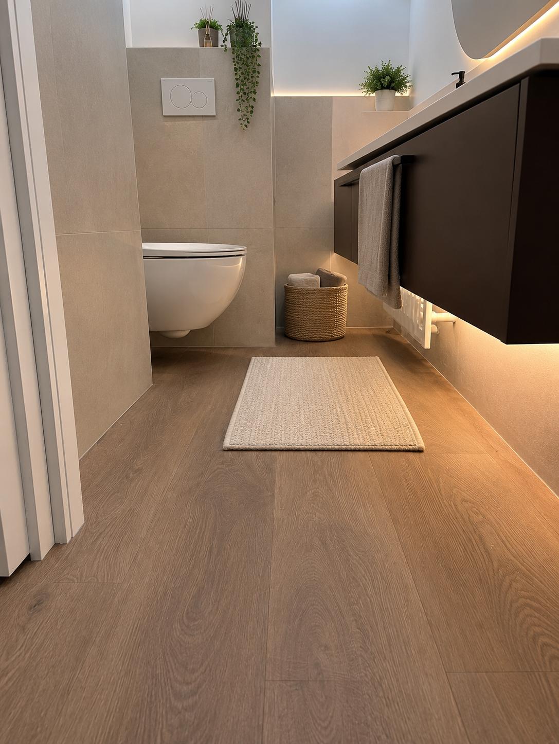 SPC in bagno: elegante e impermeabile
